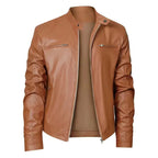 Joren™ | Timeless Leather Zip-Up Jacket