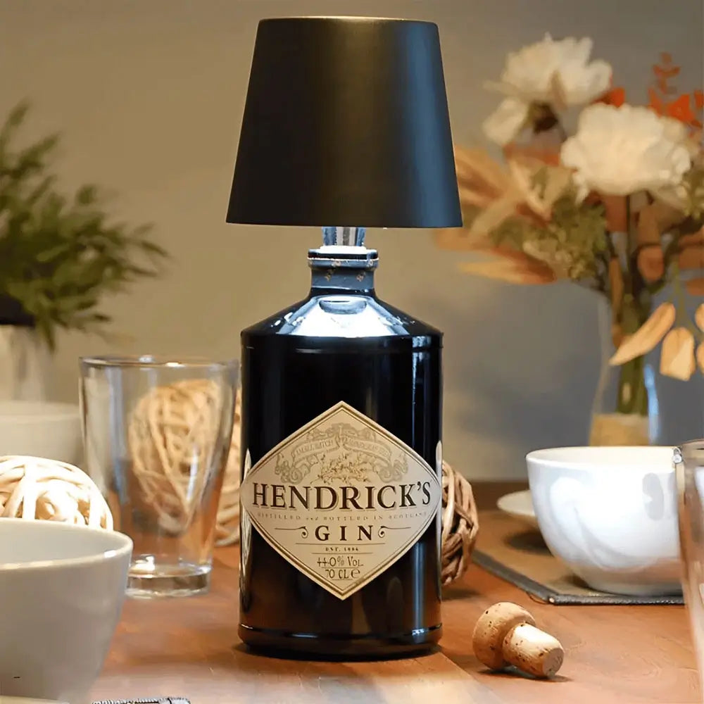 Bottle Lamp Converter - Rechargeable LED Light - Matte White