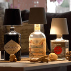 Bottle Lamp Converter - Rechargeable LED Light - Matte Black