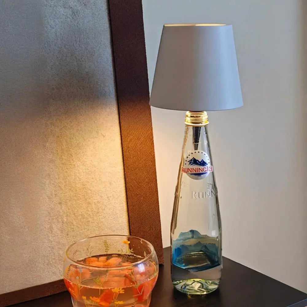 Bottle Lamp Converter - Rechargeable LED Light - Matte Green