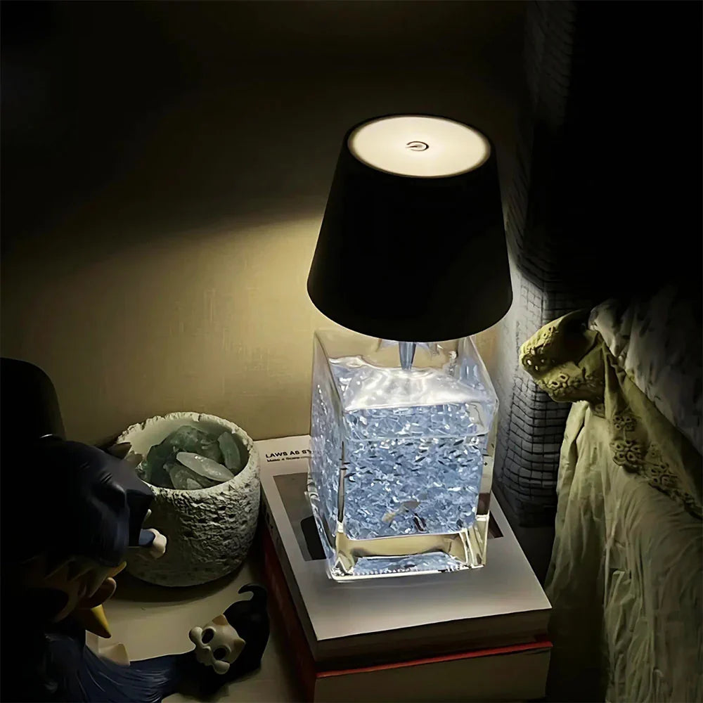 Bottle Lamp Converter - Rechargeable LED Light - Matte Red