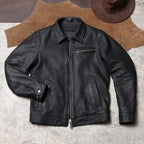 Men's Leather Jacket - Black