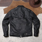 Men's Leather Jacket - Black