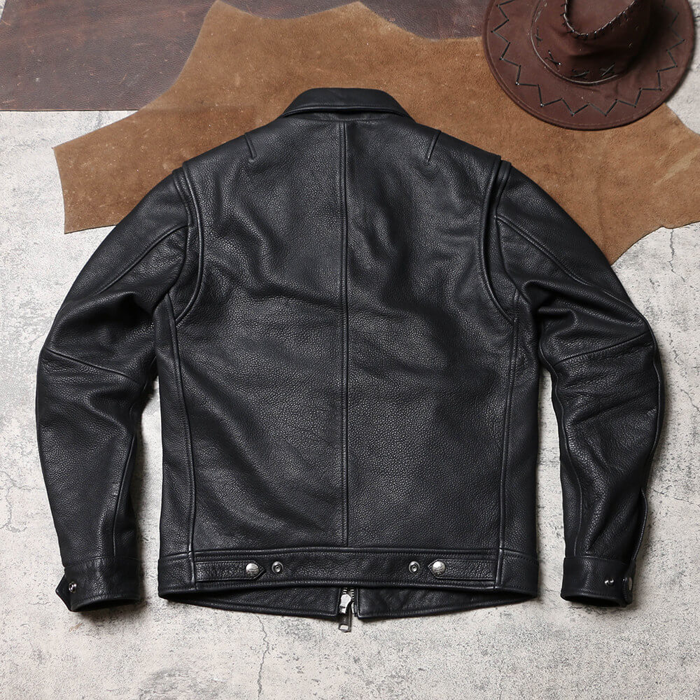 Men's Leather Jacket - Black