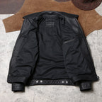 Men's Leather Jacket - Black
