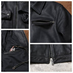 Men's Leather Jacket - Brown