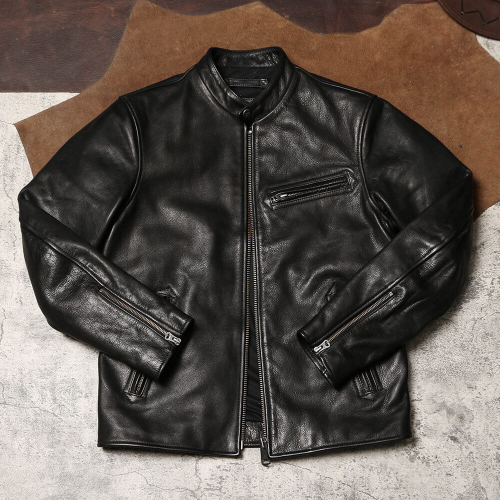 Men's Leather Jacket - Black