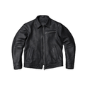 Men's 1930s Biker Jacket, Matte Black - Black