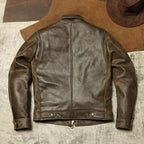 Men's Leather Jacket - Brown