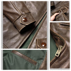 Men's Leather Jacket - 3XL