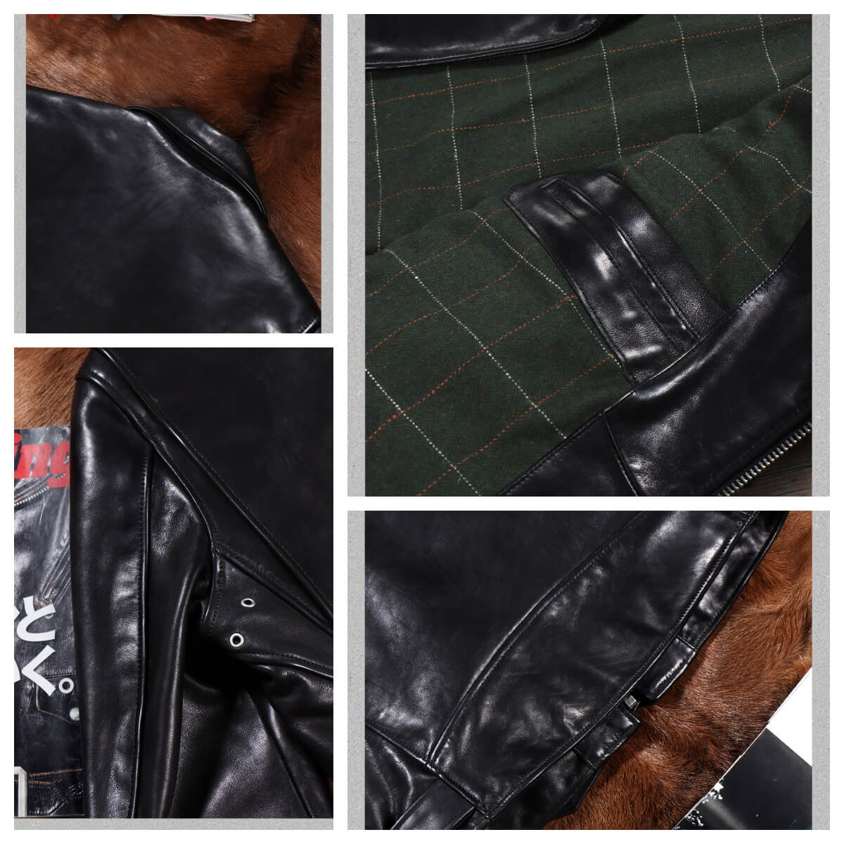 Men's Leather Jacket - XXL