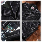 Men's Leather Jacket - 3XL