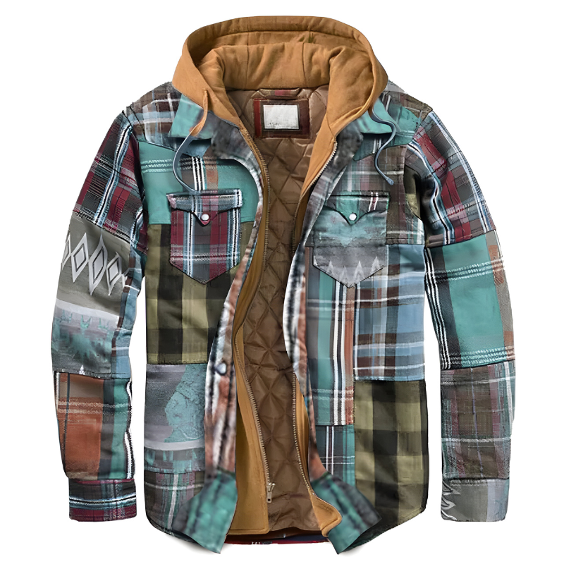 Bram™ | Stylish Comfortable Hooded Patchwork Jacket