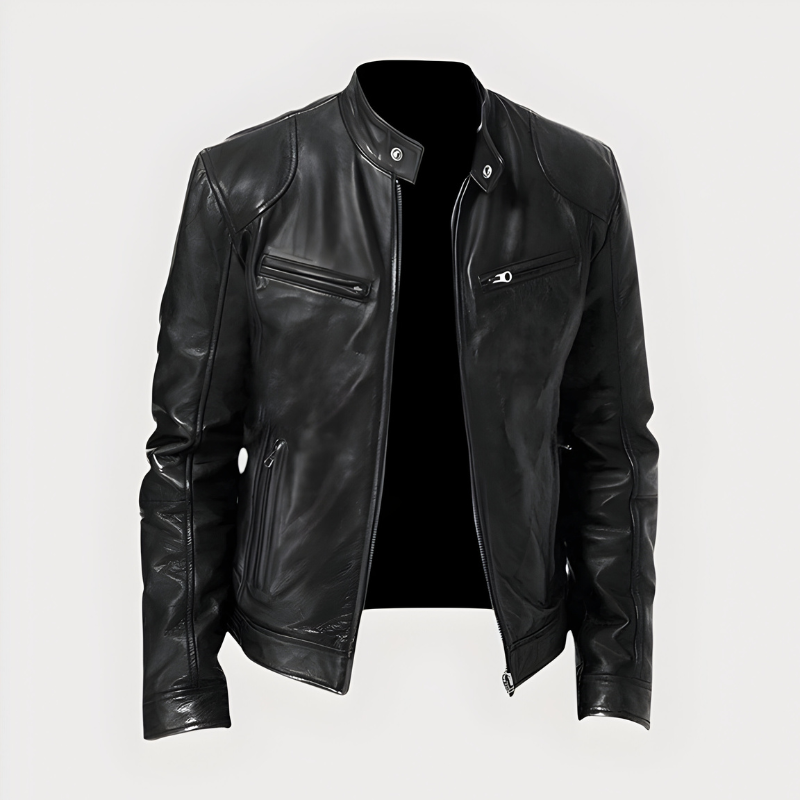 Joren™ | Klassieke Bikerjas met Ritssluiting