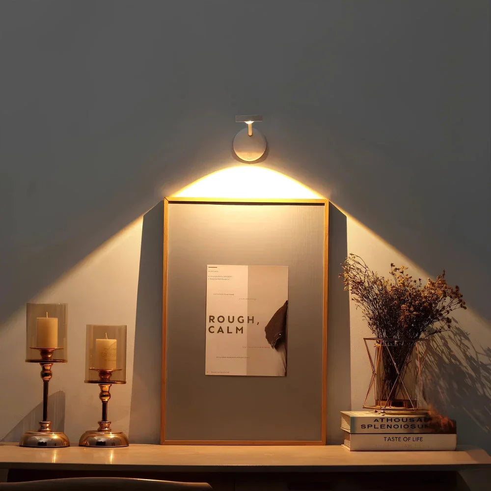 EasyStick Rechargeable Motion Spotlight Lamp for Any Space - White / Remote Control