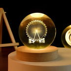 Cosmic Crystal Ball Lamp - Magical LED Home Decor - Reindeer