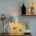 Bottle Lamp Converter - Rechargeable LED Light - Matte Blue