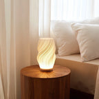Contemporary Wave Accent Lamp - Adjustable Glow