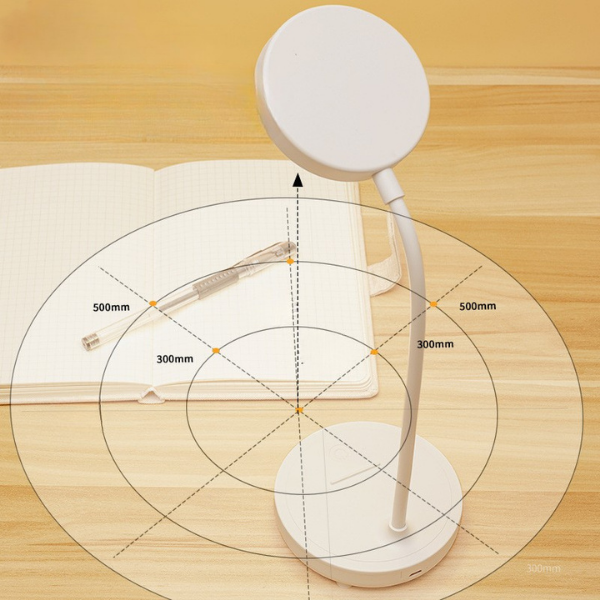 LED Desk Lamp with Adjustable Brightness & Flexible Neck