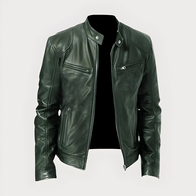 Joren™ | Klassieke Bikerjas met Ritssluiting