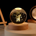 Cosmic Crystal Ball Lamp - Magical LED Home Decor - Love Note