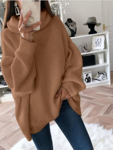 Women's Turtleneck Sweater – Style and Warmth for Winter - Brown