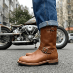 Men's Engineer Boots - Light Brown Teacore Leather