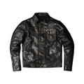 Men's 506XX Trucker Leather Jacket, Cowhide - Teacore