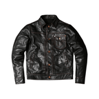 Men's 506XX Trucker Leather Jacket, Cowhide - Teacore