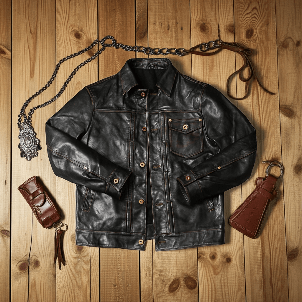 Men's Leather Jacket - Teacore