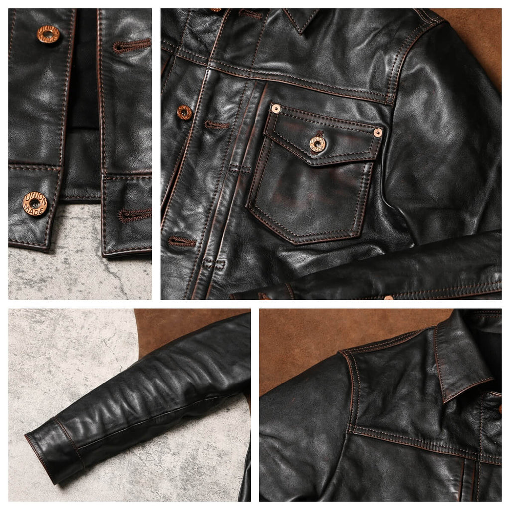 Men's Leather Jacket - Teacore