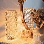 Elegant Crystal LED Lamp - 16 Colors with Remote Control