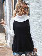 Women's Classic Knitted Turtleneck Sweater - Pink