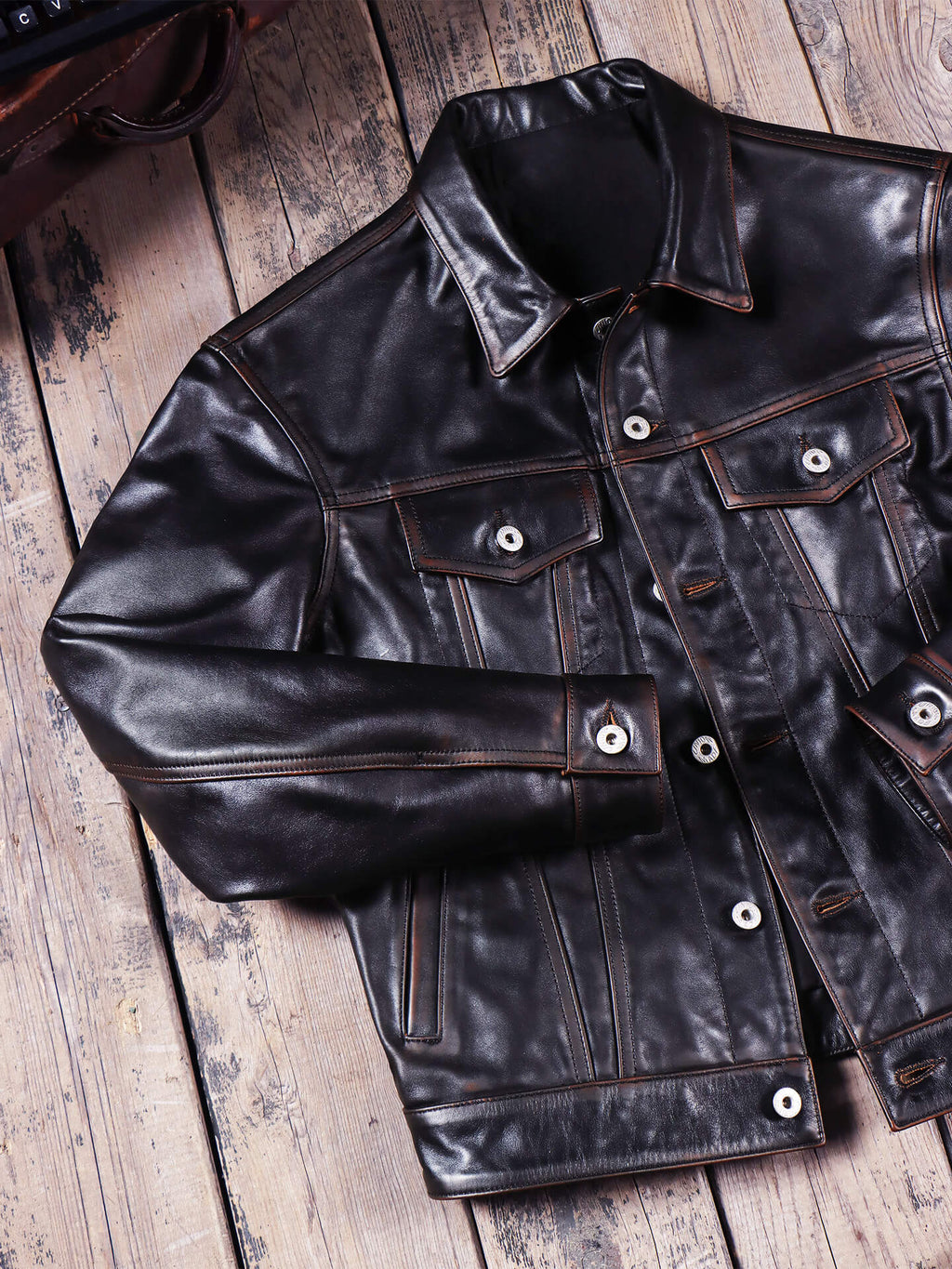 Men's Leather Jacket - Teacore