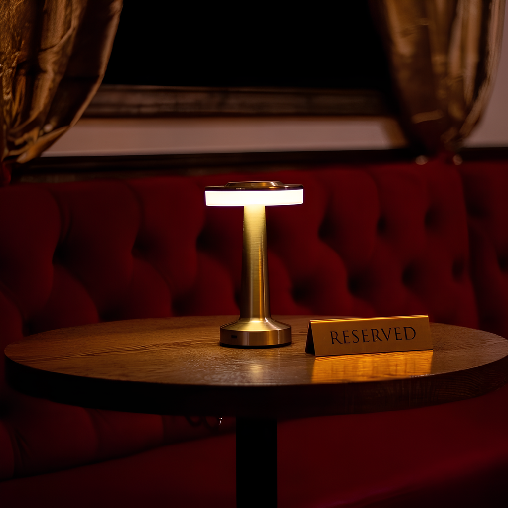 Portable Dimmable Table Lamp - Elegant Retro Design