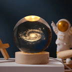 Cosmic Crystal Ball Lamp - Magical LED Home Decor - Solar System