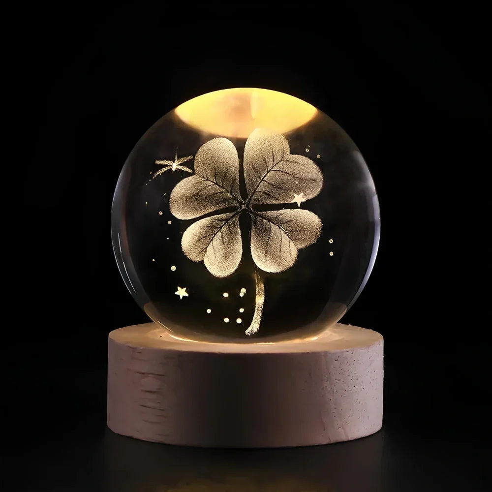 Cosmic Crystal Ball Lamp - Magical LED Home Decor - Rain Cloud