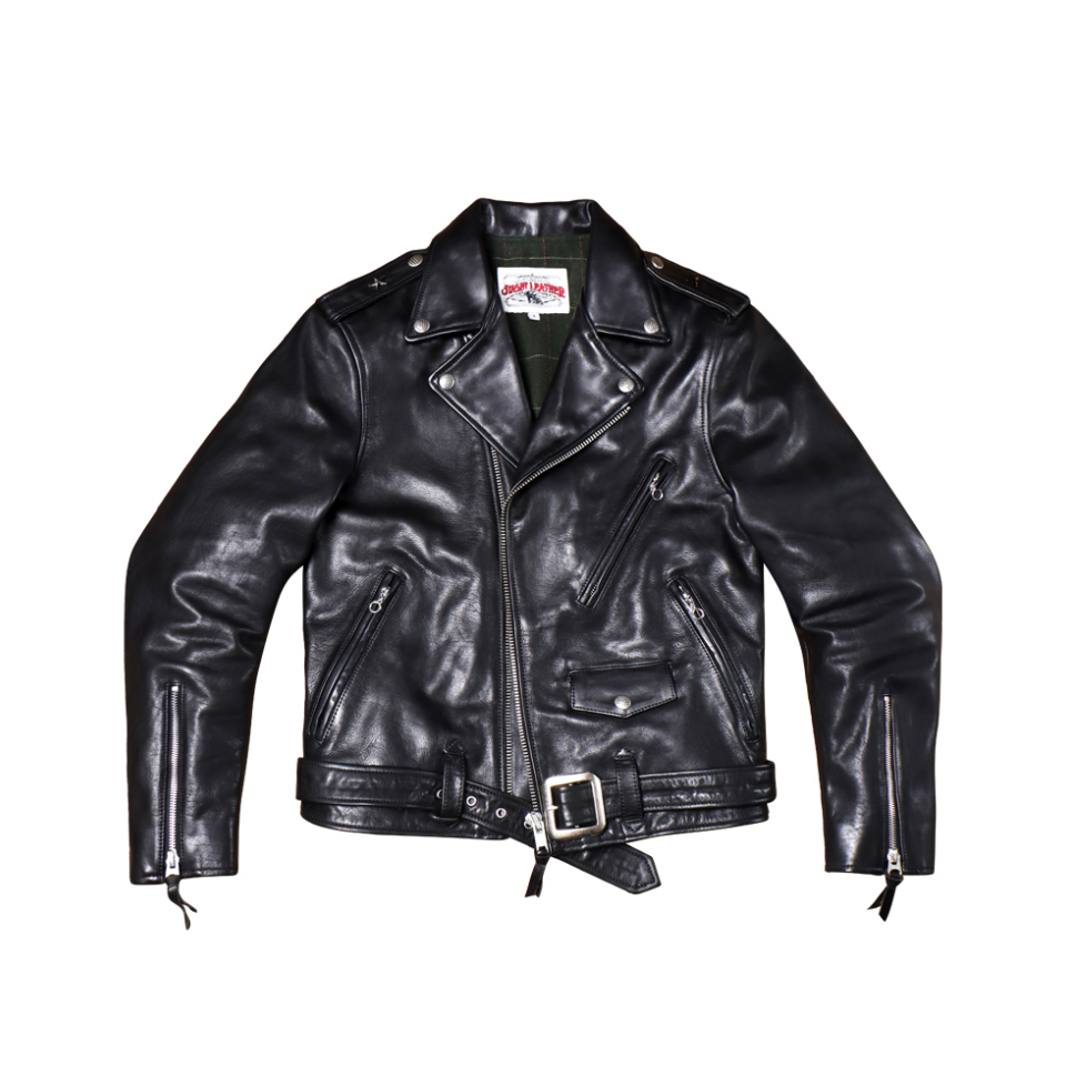 Men's 1950s Motorcycle Leather Jacket 613 - S