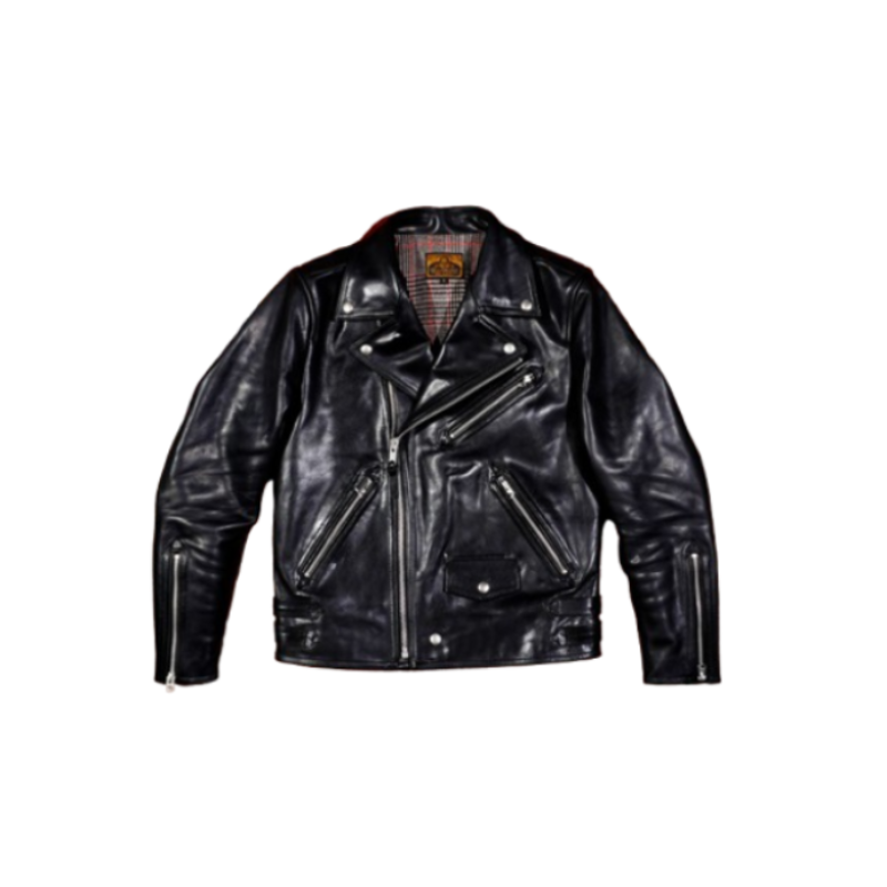 Men's 613 Moto Leather Jacket, Wax Horsehide - Black