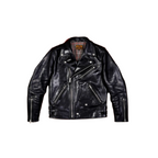 Men's 613 Moto Leather Jacket, Wax Horsehide - Black