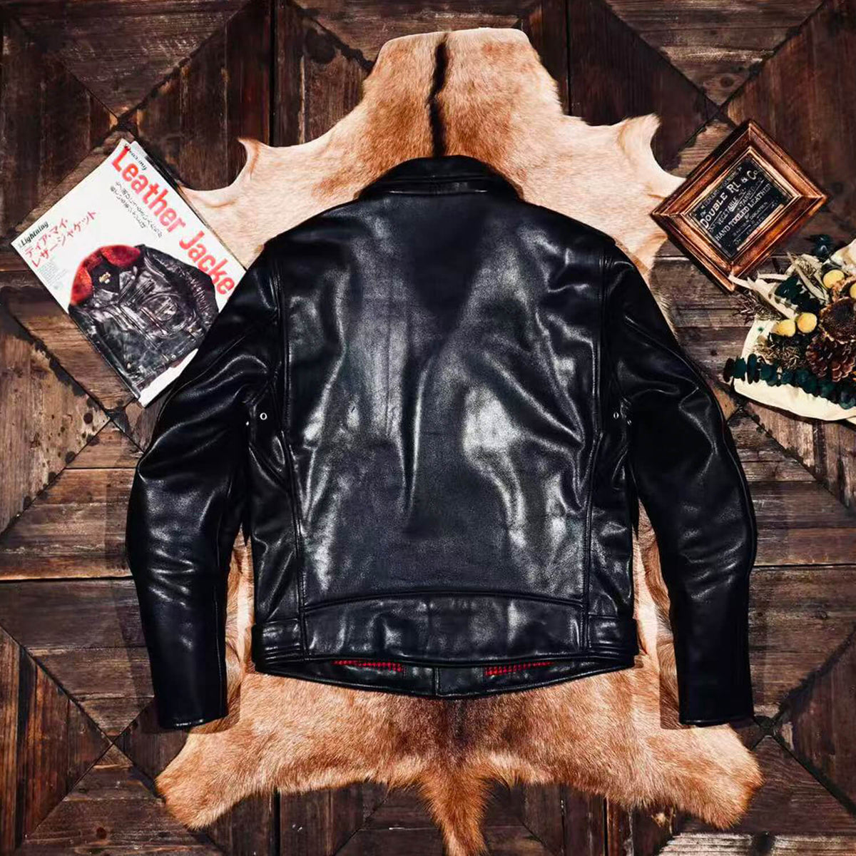 Men's Leather Jacket - Black