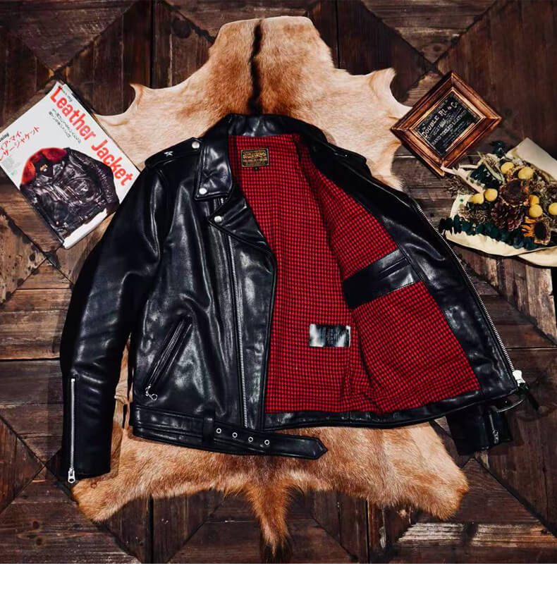 Men's Leather Jacket - Black