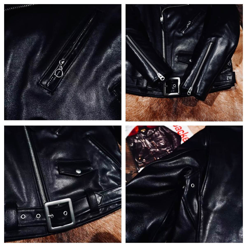 Men's Leather Jacket - Black