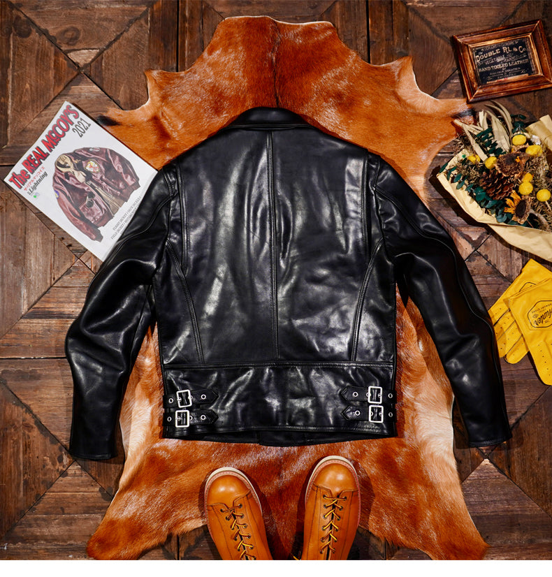Men's Leather Jacket - Black