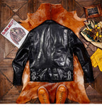 Men's Leather Jacket - Black