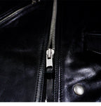 Men's Leather Jacket - Black
