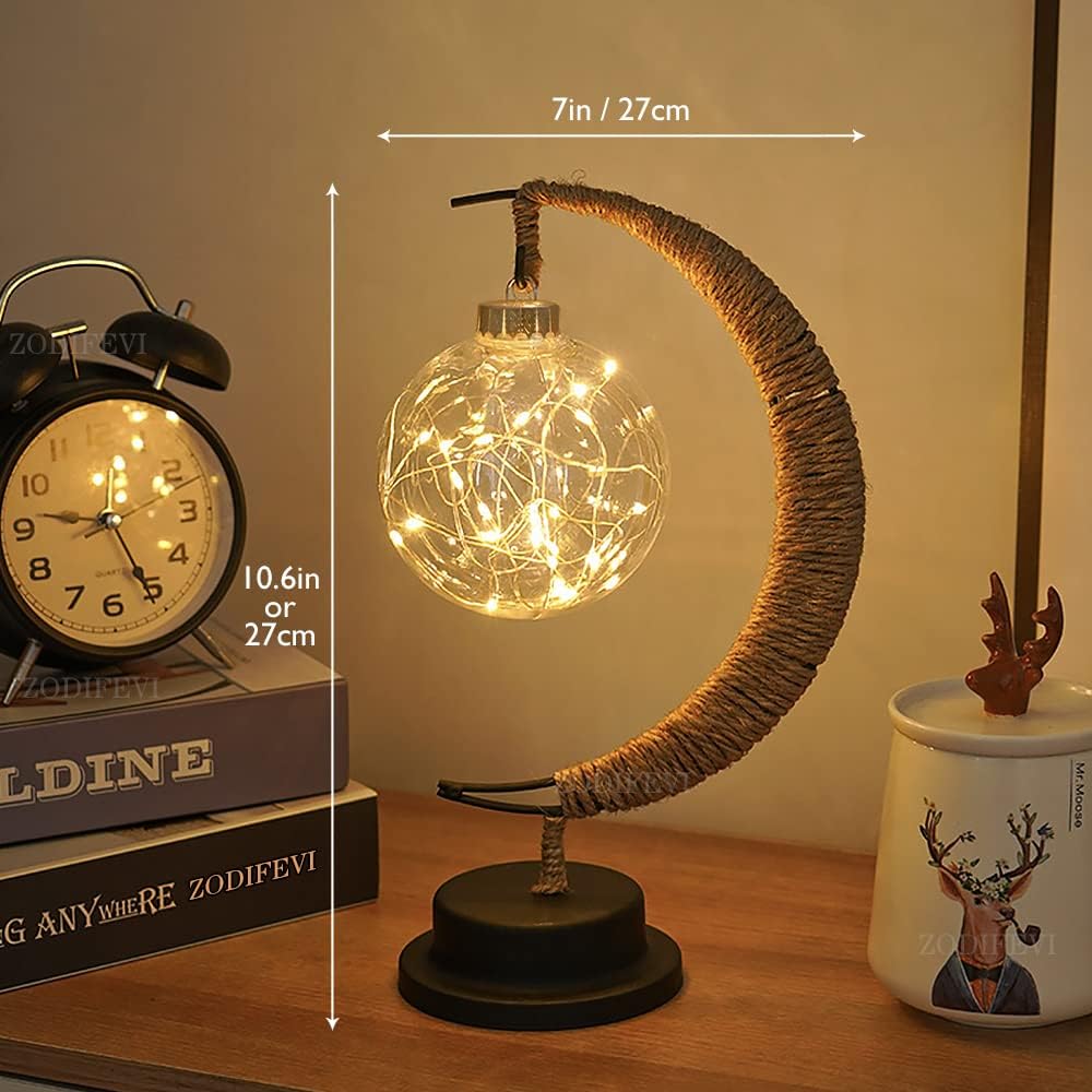 Decorative Table Lamp - Ambient Moon Glow Lighting