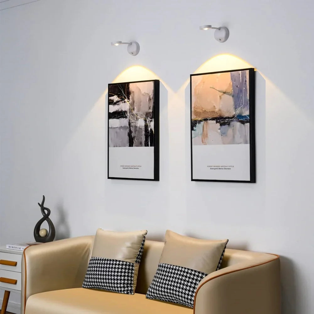 EasyStick Rechargeable Motion Spotlight Lamp for Any Space - White / Touch Control