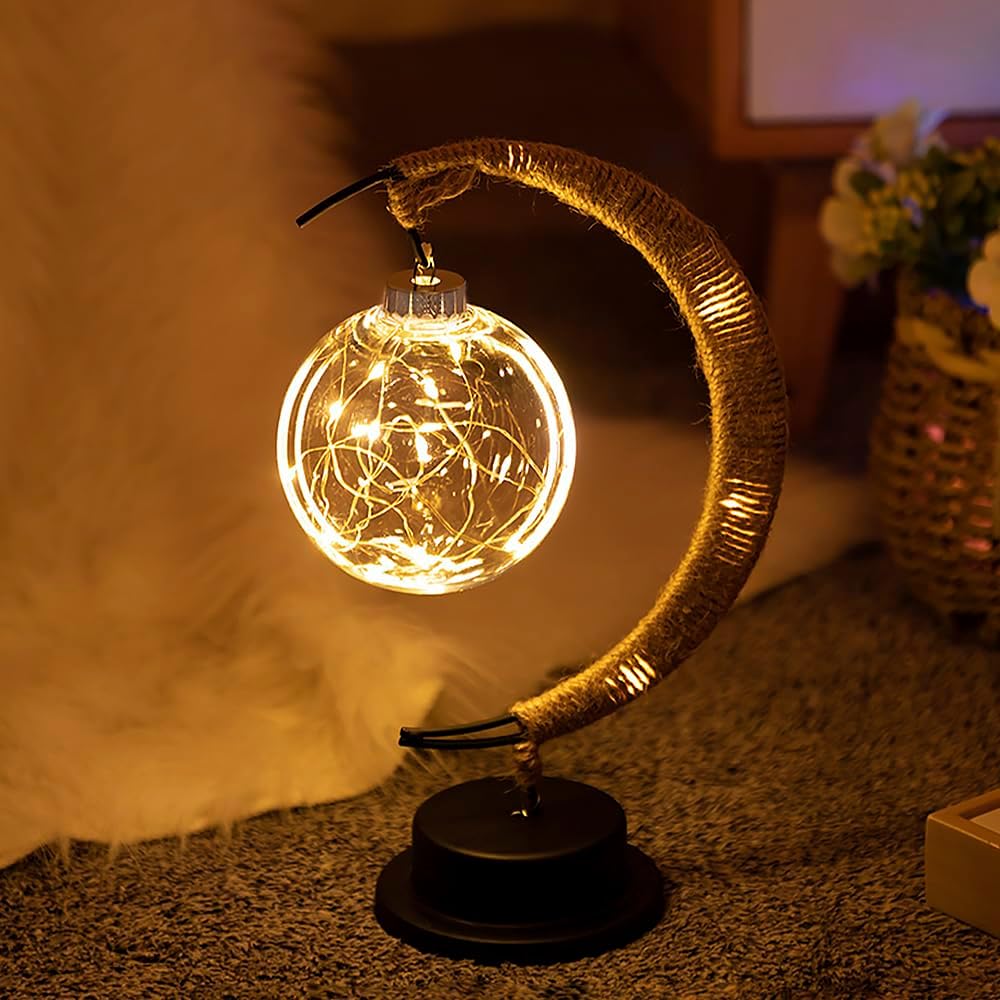 Decorative Table Lamp - Ambient Moon Glow Lighting