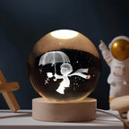 Cosmic Crystal Ball Lamp - Magical LED Home Decor - Lucky Charm